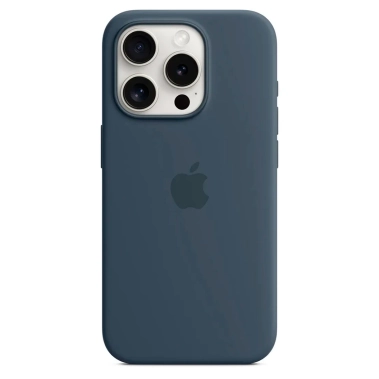 Чехол Apple Silicone Case with MagSafe for iPhone 15 Pro Max Storm Blue - цена, характеристики, отзывы, рассрочка, фото 1