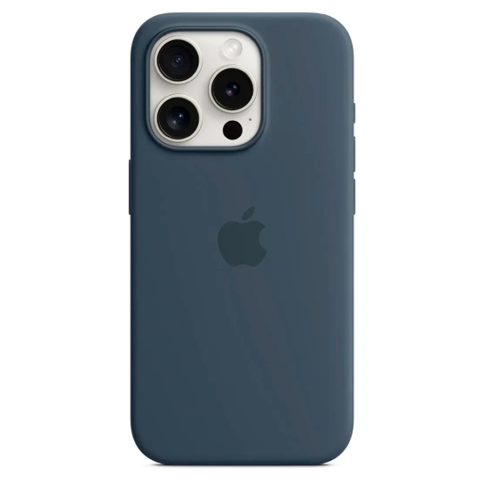 Чохол Apple Silicone Case c MagSafe for iPhone 15 Pro Max Storm Blue - ціна, характеристики, відгуки, розстрочка, фото 1