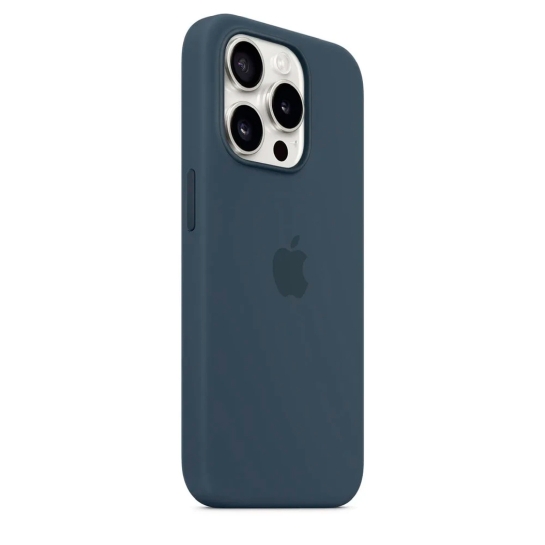 Чехол Apple Silicone Case with MagSafe for iPhone 15 Pro Max Storm Blue - цена, характеристики, отзывы, рассрочка, фото 2