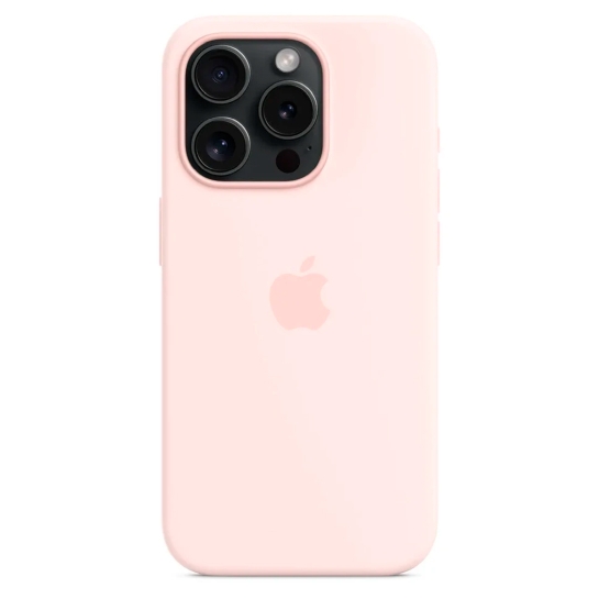Чохол Apple Silicone Case with MagSafe for iPhone 15 Pro Max Light Pink - ціна, характеристики, відгуки, розстрочка, фото 6