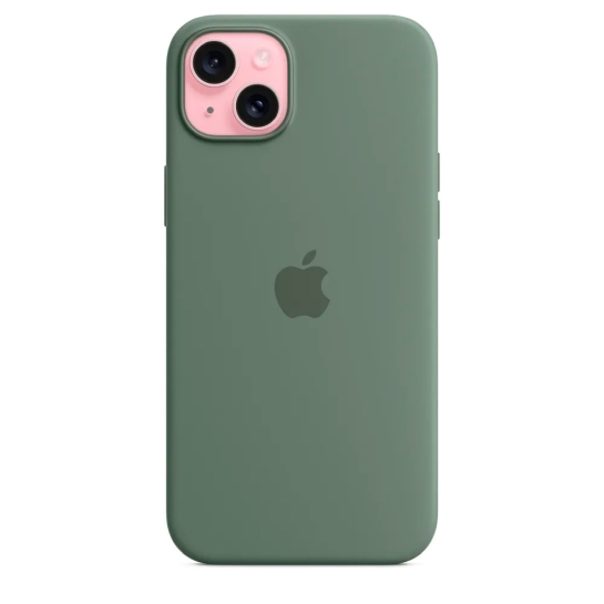 Чехол Apple Silicone Case with MagSafe for iPhone 15 Plus Cypress - цена, характеристики, отзывы, рассрочка, фото 4