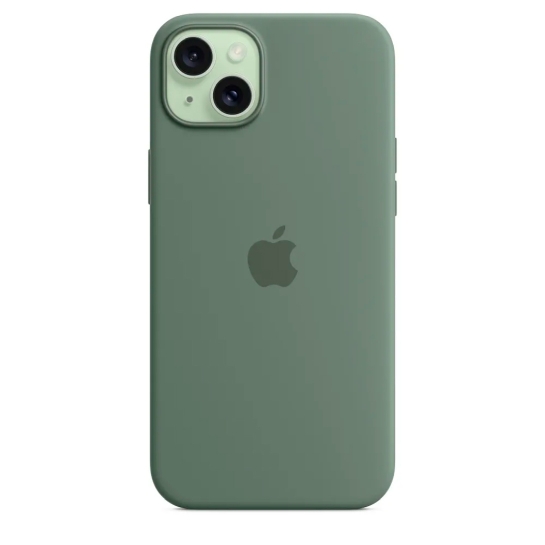 Чохол Apple Silicone Case with MagSafe for iPhone 15 Plus Cypress - ціна, характеристики, відгуки, розстрочка, фото 6