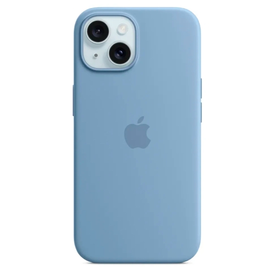 Чохол Apple Silicone Case with MagSafe for iPhone 15 Plus Winter Blue - цена, характеристики, отзывы, рассрочка, фото 1
