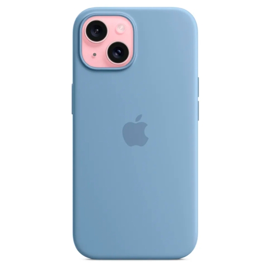 Чехол Apple Silicone Case with MagSafe for iPhone 15 Plus Winter Blue - цена, характеристики, отзывы, рассрочка, фото 2
