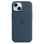 Чехол Apple Silicone Case with MagSafe for iPhone 15 Plus Storm Blue