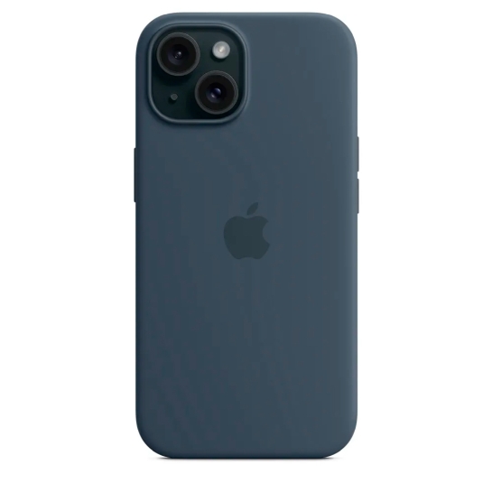 Чехол Apple Silicone Case with MagSafe for iPhone 15 Plus Storm Blue - цена, характеристики, отзывы, рассрочка, фото 7