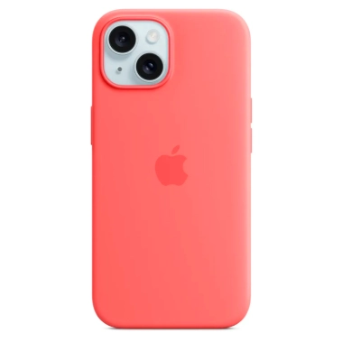 Чехол Apple Silicone Case with MagSafe for iPhone 15 Plus Guava - цена, характеристики, отзывы, рассрочка, фото 1