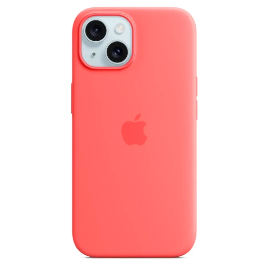 Чохол Apple Silicone Case with MagSafe for iPhone 15 Plus Guava - цена, характеристики, отзывы, рассрочка, фото 1