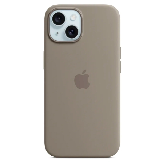 Чехол Apple Silicone Case with MagSafe for iPhone 15 Plus Clay - цена, характеристики, отзывы, рассрочка, фото 1