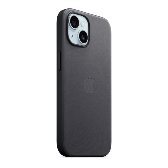 Чохол Apple FineWoven Case with MagSafe for iPhone 15 Plus Black - ціна, характеристики, відгуки, розстрочка, фото 2