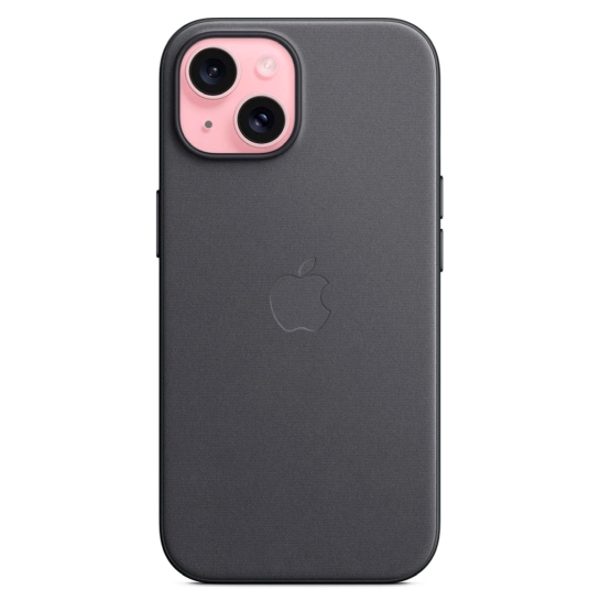 Чехол Apple FineWoven Case with MagSafe for iPhone 15 Plus Black - цена, характеристики, отзывы, рассрочка, фото 4