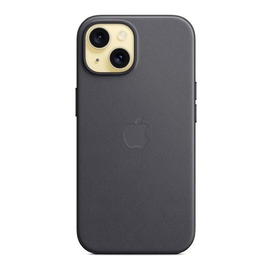 Чохол Apple FineWoven Case with MagSafe for iPhone 15 Plus Black - ціна, характеристики, відгуки, розстрочка, фото 5