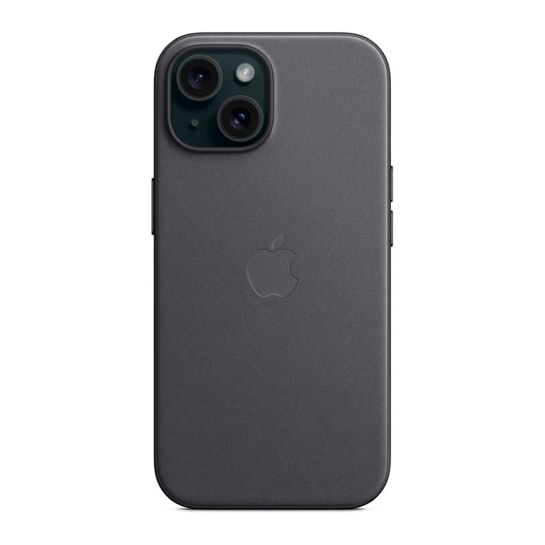 Чохол Apple FineWoven Case with MagSafe for iPhone 15 Plus Black - ціна, характеристики, відгуки, розстрочка, фото 7