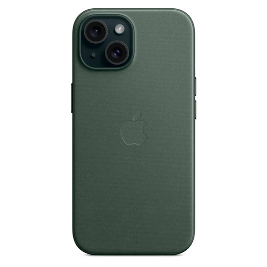 Чехол Apple FineWoven Case with MagSafe for iPhone 15 Plus Evergreen - цена, характеристики, отзывы, рассрочка, фото 1