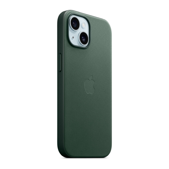 Чехол Apple FineWoven Case with MagSafe for iPhone 15 Plus Evergreen - цена, характеристики, отзывы, рассрочка, фото 2