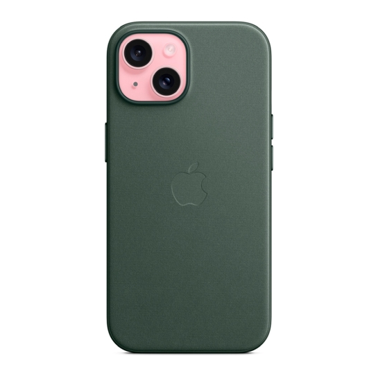 Чохол Apple FineWoven Case with MagSafe for iPhone 15 Plus Evergreen - ціна, характеристики, відгуки, розстрочка, фото 4