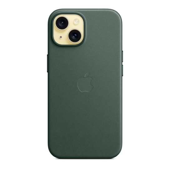 Чехол Apple FineWoven Case with MagSafe for iPhone 15 Plus Evergreen - цена, характеристики, отзывы, рассрочка, фото 5