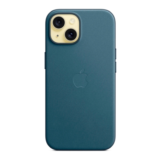 Чохол Apple FineWoven Case with MagSafe for iPhone 15 Plus Pacific Blue - ціна, характеристики, відгуки, розстрочка, фото 4