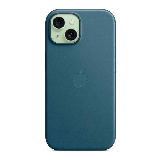Чохол Apple FineWoven Case with MagSafe for iPhone 15 Plus Pacific Blue - ціна, характеристики, відгуки, розстрочка, фото 6