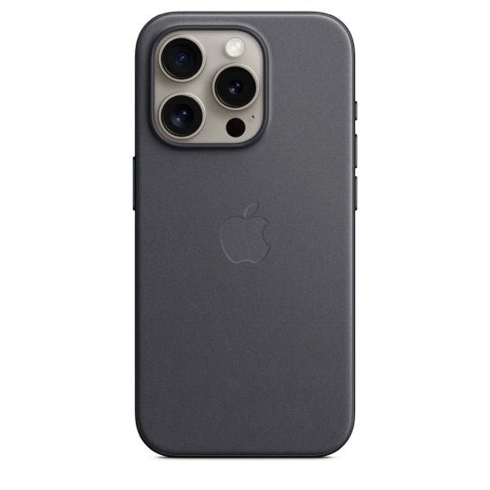 Чехол Apple FineWoven Case with MagSafe for iPhone 15 Pro Max Black - цена, характеристики, отзывы, рассрочка, фото 4