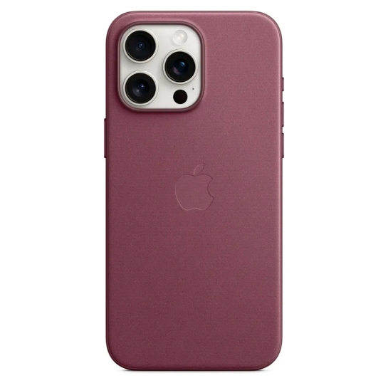 Чохол Apple FineWoven Case with MagSafe for iPhone 15 Pro Max Mulberry - ціна, характеристики, відгуки, розстрочка, фото 1