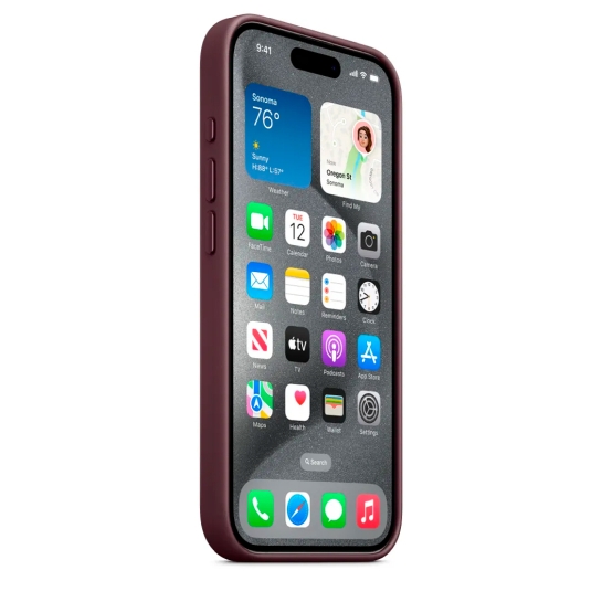 Чехол Apple FineWoven Case with MagSafe for iPhone 15 Pro Max Mulberry - цена, характеристики, отзывы, рассрочка, фото 3