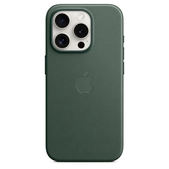 Чохол Apple FineWoven Case with MagSafe for iPhone 15 Pro Max Evergreen - ціна, характеристики, відгуки, розстрочка, фото 1
