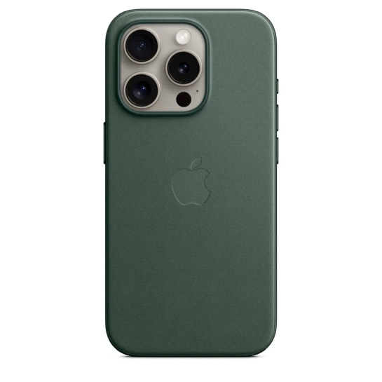 Чохол Apple FineWoven Case with MagSafe for iPhone 15 Pro Max Evergreen - ціна, характеристики, відгуки, розстрочка, фото 5