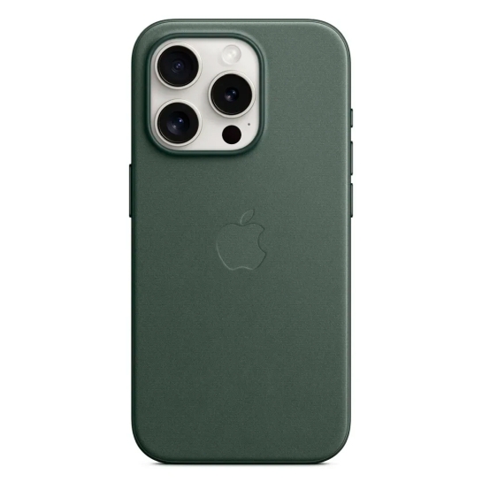 Чохол Apple FineWoven Case c MagSafe for iPhone 15 Pro Evergreen - ціна, характеристики, відгуки, розстрочка, фото 1