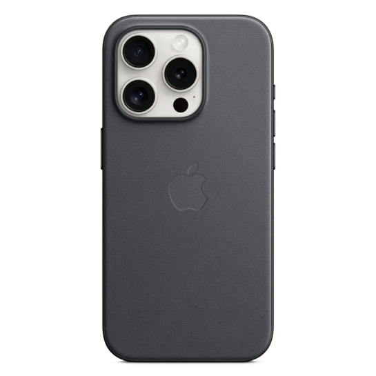 Чехол Apple FineWoven Case with MagSafe for iPhone 15 Pro Black - цена, характеристики, отзывы, рассрочка, фото 1