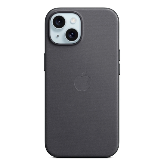 Чохол Apple FineWoven Case with MagSafe for iPhone 15 Black - ціна, характеристики, відгуки, розстрочка, фото 1
