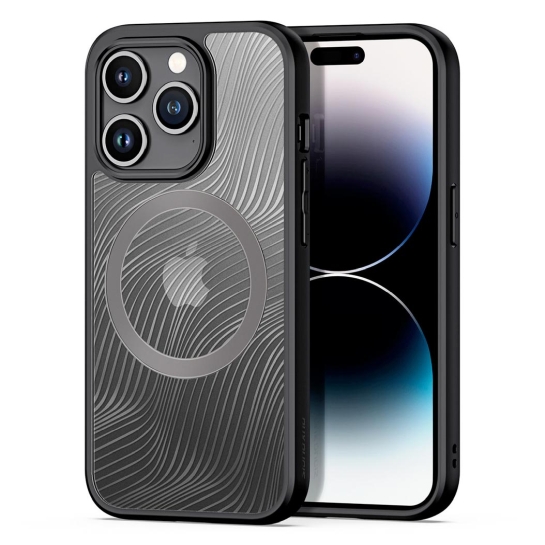 Чохол Dux Ducis Aimo Case with MagSafe for iPhone 15 Pro Black - ціна, характеристики, відгуки, розстрочка, фото 1
