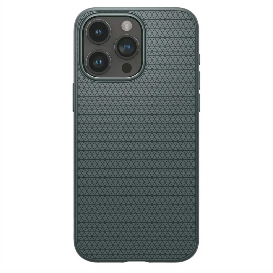 Чохол Spigen Liquid Air for iPhone 15 Pro Max Abyss Green - ціна, характеристики, відгуки, розстрочка, фото 1