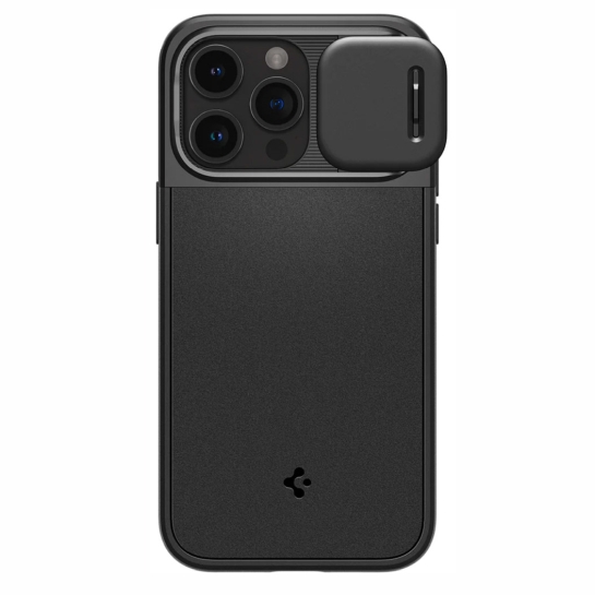 Чехол Spigen Optik Armor MagFit for iPhone 15 Pro Max Black - цена, характеристики, отзывы, рассрочка, фото 1