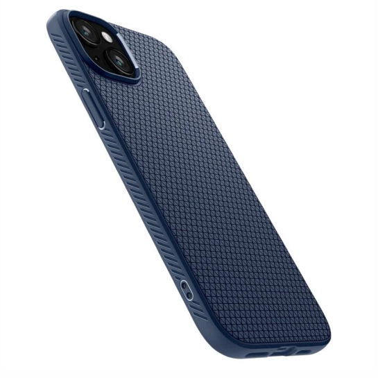 Чехол Spigen Liquid Air for iPhone 15 Plus Navy Blue - цена, характеристики, отзывы, рассрочка, фото 2
