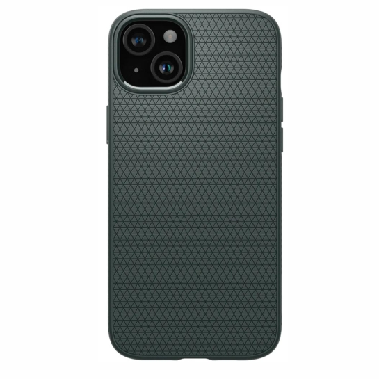 Чехол Spigen Liquid Air for iPhone 15 Plus Abyss Green - цена, характеристики, отзывы, рассрочка, фото 1