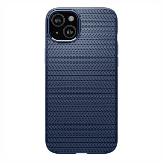 Чохол Spigen Liquid Air for iPhone 15 Navy Blue - цена, характеристики, отзывы, рассрочка, фото 1