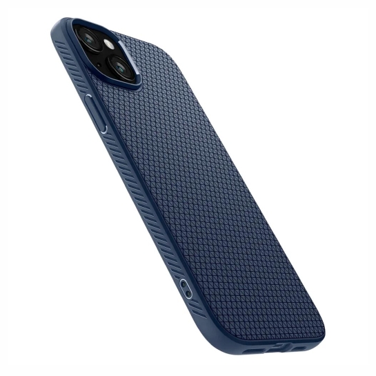 Чехол Spigen Liquid Air for iPhone 15 Navy Blue - цена, характеристики, отзывы, рассрочка, фото 3
