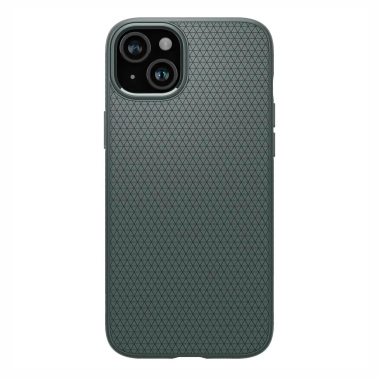 Чохол Spigen Liquid Air for iPhone 15 Abyss Green - цена, характеристики, отзывы, рассрочка, фото 1