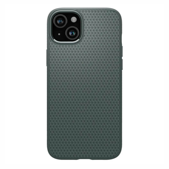 Чехол Spigen Liquid Air for iPhone 15 Abyss Green - цена, характеристики, отзывы, рассрочка, фото 1