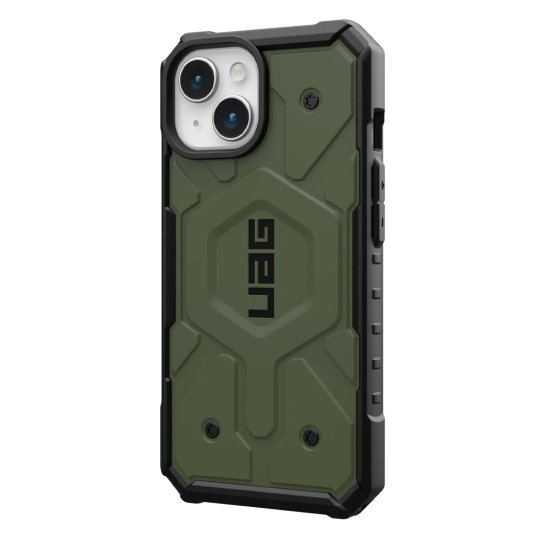 Чехол UAG Pathfinder Magsafe for iPhone 15 Olive Drab - цена, характеристики, отзывы, рассрочка, фото 3