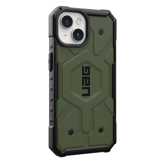 Чехол UAG Pathfinder Magsafe for iPhone 15 Olive Drab - цена, характеристики, отзывы, рассрочка, фото 4