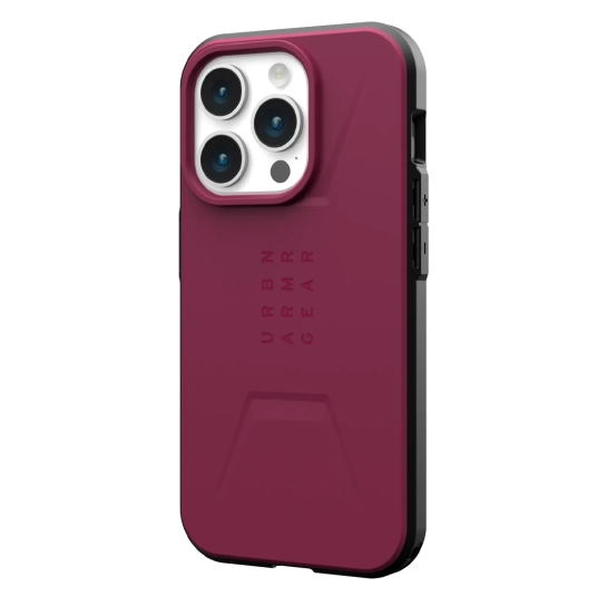 Чехол UAG Civilian Magsafe for iPhone 15 Pro Bordeaux - цена, характеристики, отзывы, рассрочка, фото 2