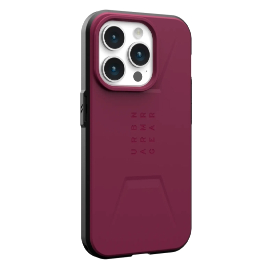 Чохол UAG Civilian Magsafe for iPhone 15 Pro Bordeaux - ціна, характеристики, відгуки, розстрочка, фото 3