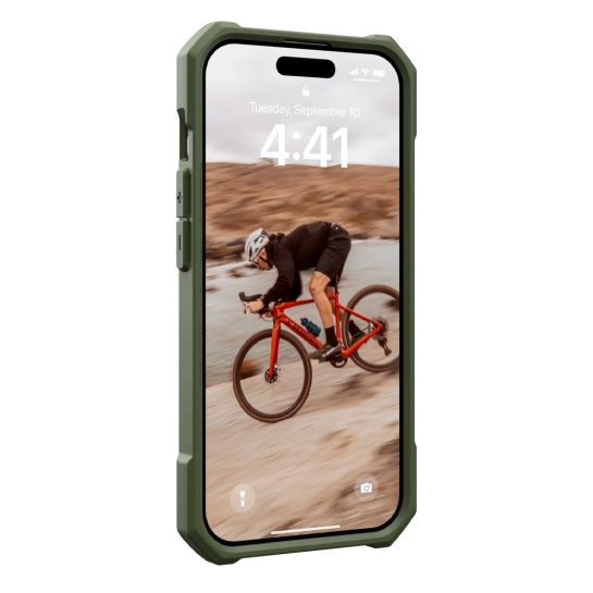 Чохол UAG Essential Armor Magsafe for iPhone 15 Pro Olive Drab - ціна, характеристики, відгуки, розстрочка, фото 6