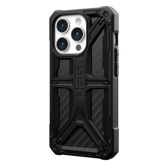 Чехол UAG Monarch for iPhone 15 Pro Carbon Fiber - цена, характеристики, отзывы, рассрочка, фото 2