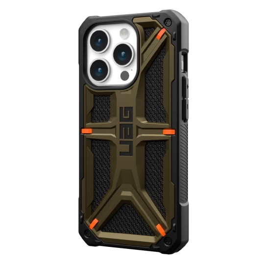 Чохол UAG Monarch for iPhone 15 Pro Kevlar Elemental Green - ціна, характеристики, відгуки, розстрочка, фото 2