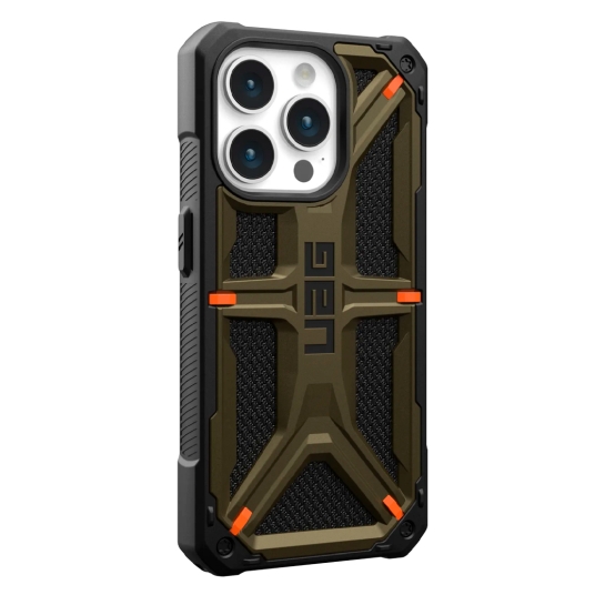 Чохол UAG Monarch for iPhone 15 Pro Kevlar Elemental Green - ціна, характеристики, відгуки, розстрочка, фото 3