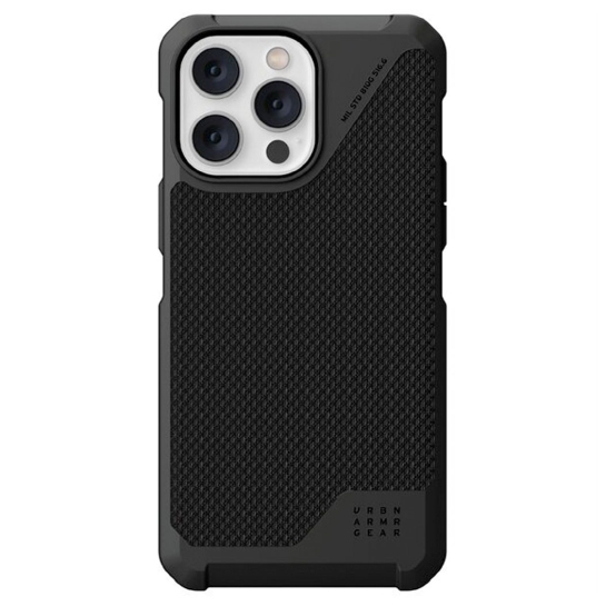 Чохол UAG Metropolis LT Case with Magsafe for iPhone 14 Pro Max Kevlar Black - ціна, характеристики, відгуки, розстрочка, фото 1