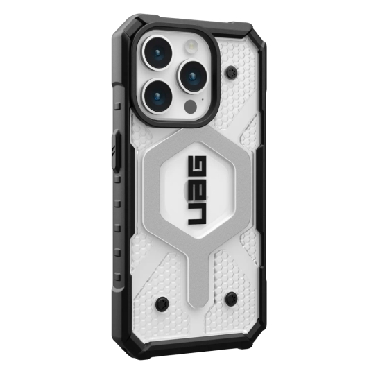 Чехол UAG Pathfinder Magsafe for iPhone 15 Pro Ice - цена, характеристики, отзывы, рассрочка, фото 3
